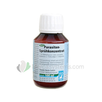 Backs Parasite Konzentrat (Zerstört sicher und schnell Milben, Blutmilben, Federlinge, Zecken und alle Schädlinge auf dem Dachboden)