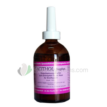 Hesanol Acithol Tropfen 100ml (für laufende Nasen). Brieftauben Produkte
