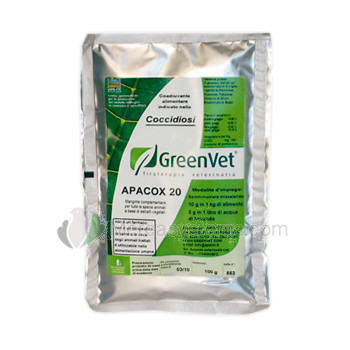 GreenVet Apacox 20 100gr, (Behandlung und Prävention von Kokzidiose)