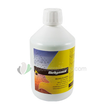 Belgica De Weerd Belgasol 500 ml (Elektrolyte, Vitamine, Spurenelemente und Aminosäuren). Für Brieftauben und Vögel