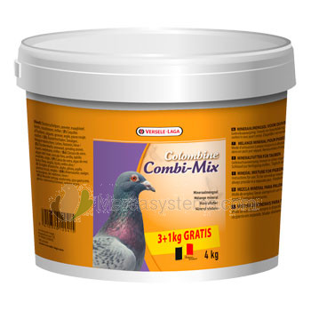 Versele-Laga Colombine Combi Mix 4 kg, (Mischung aus Splitt, Mineralstoffe, Hefen und ausgewählten Samen)