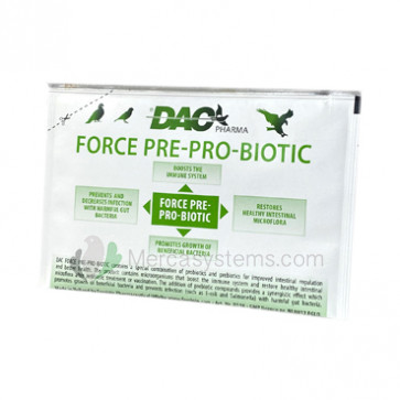 DAC Force Pre-Pro-Biotic 10 gr, (Probiotika + Präbiotika). Für Tauben und Vögel