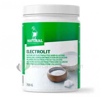 Natural Electrolit 750 gr. Elektrolyte mit Glukose angereichert. Tauben.
