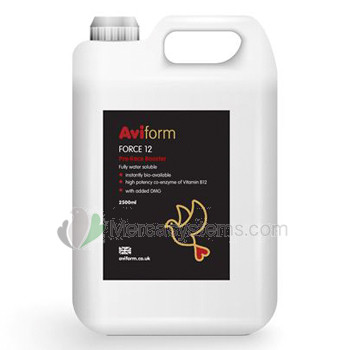 Aviform Force 12 + DMG 2500 ml, (super energético). Para palomas de competición