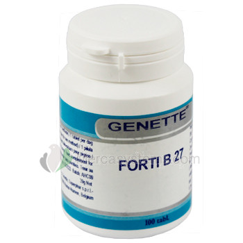 Genette Forti B 27 100 Pillen (+ Vitamine Aminosäuren + Mineralstoffe) Um Tauben
