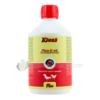 Klaus Pico-E-Vit 500ml für Geflügel, (verbessert die Fruchtbarkeit und Eiablage)
