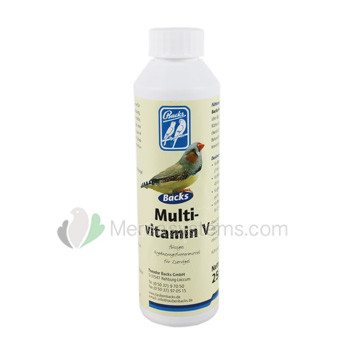 Backs Multivitamin V 250ml, (Top-Premium-Qualität Multivitaminkomplex für Ziervögel)