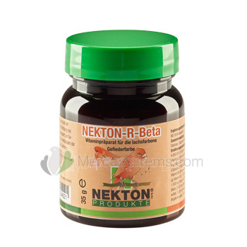 Nekton R-Beta 35gr, Verbessert die Rote Farbe in Vögel, (Beta-Carotin Pigment angereichert mit Vitaminen, Mineralien und Spurenelemente)
