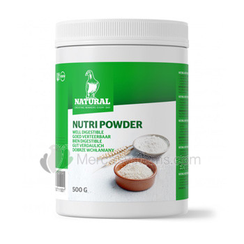 Natural NutriPowder 500gr, (Energie-Booster mit einem hohen Gehalt an Proteinen und Kohlenhydraten)