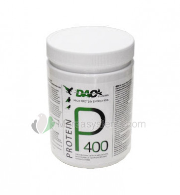 Dac Protein P-400, (40% Proteinkonzentrat mit Aminosäuren und Glukose). Für Tauben und Vögel