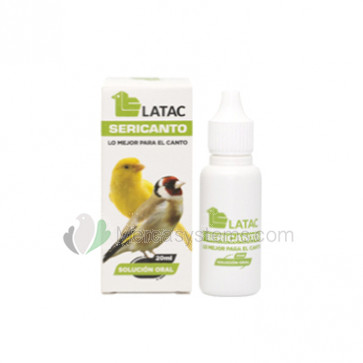 Latac Sericanto 20ml (Vitamine und Aminosäuren, die die Songqualität verbessern). Für Vögel