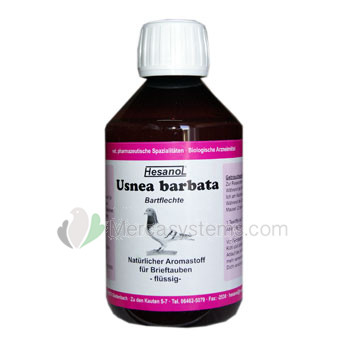 Hesanol Usnea Bartfletche 250 ml (100% natürliches Antibiotikum). Für Tauben und Vögel