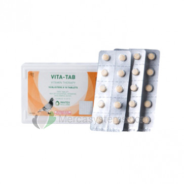 Pantex Vita-Tab 100 Pillen (Vitamine und Aminosäuren). Um Tauben.