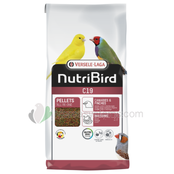 Versele Laga NutriBird C19 3kg (ein ausgewogenes vollständiges Zuchtfutter für Kanarien, Exoten und Waldvögel)