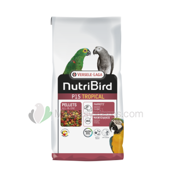 NutriBird P15 Tropical 1kg, (ausgeglichen komplette Wartung Futter für Papageien)