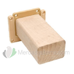 Holz Ruhe Sitzstange (5,5 cm breit), sehr stark, mit Befestigung an der Wand enthalten.