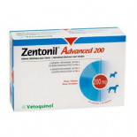 Vetoquinol Zentonil Advanced 200 mg, 30 Tabletten (Nahrungsergänzungsmittel für Leberversagen). Für Hunde